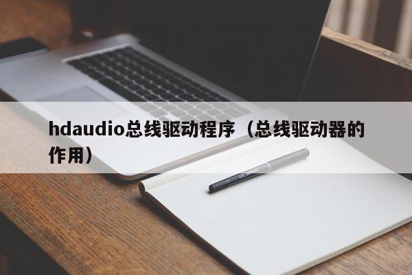 hdaudio总线驱动程序（总线驱动器的作用）