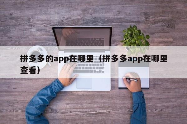 拼多多的app在哪里（拼多多app在哪里查看）