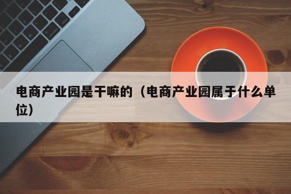 电商产业园是干嘛的（电商产业园属于什么单位）