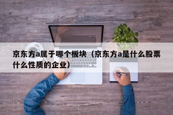 京东方a属于哪个板块（京东方a是什么股票什么性质的企业）