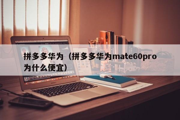 拼多多华为（拼多多华为mate60pro为什么便宜）