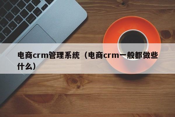 电商crm管理系统（电商crm一般都做些什么）